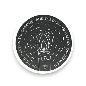 Sticker Bundles 12x$6 Religious Christian Bible Verse John 1:5